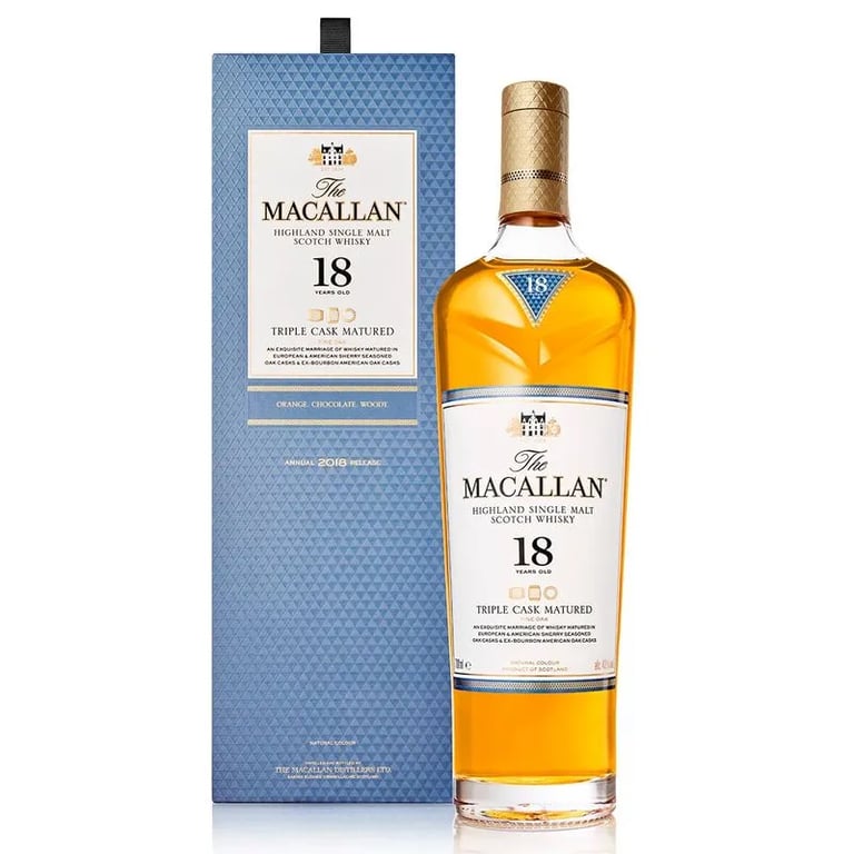 WHISKY MACALLAN 18 DOBLE AÑOS 700ML