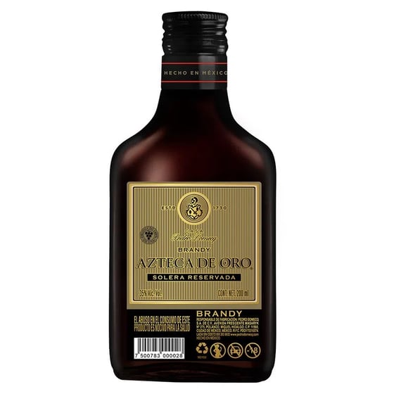 BRANDY AZTECA DE ORO 200ML