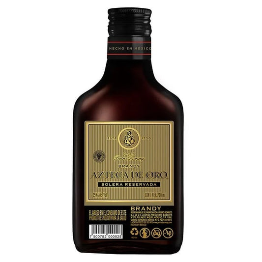BRANDY AZTECA DE ORO 200ML